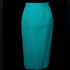 Vintage Teal Skirt for Women